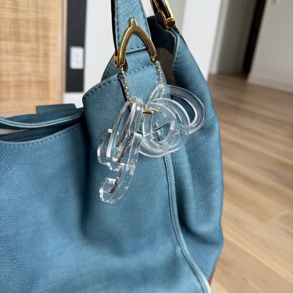 Gucci Blue Stirrup Shoulder Bag - Picture 6 of 7